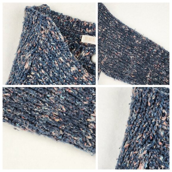 Anthropologie Relais Cardigan Sweater with Buttons Size 1 Blue - Picture 4 of 7